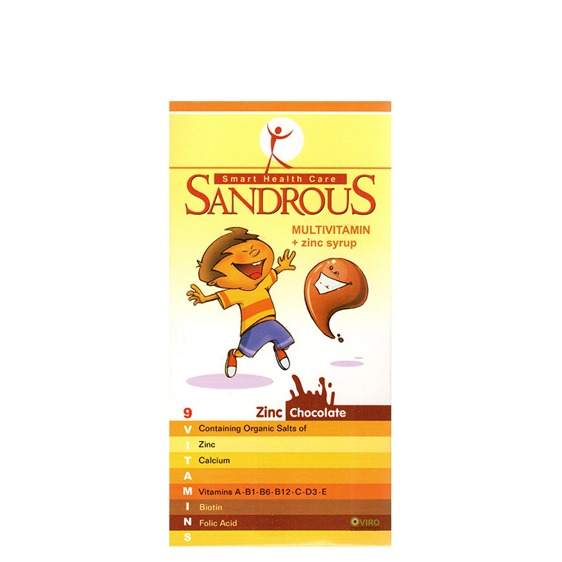 سندروس - شربت مولتى ويتامين + زینک سندروس - شربت مولتى ويتامين + زینک