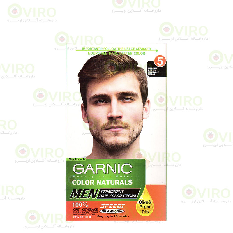 کیت رنگ موی مردانه شماره 5 گارنیک کیت رنگ موی مردانه شماره 5 گارنیک